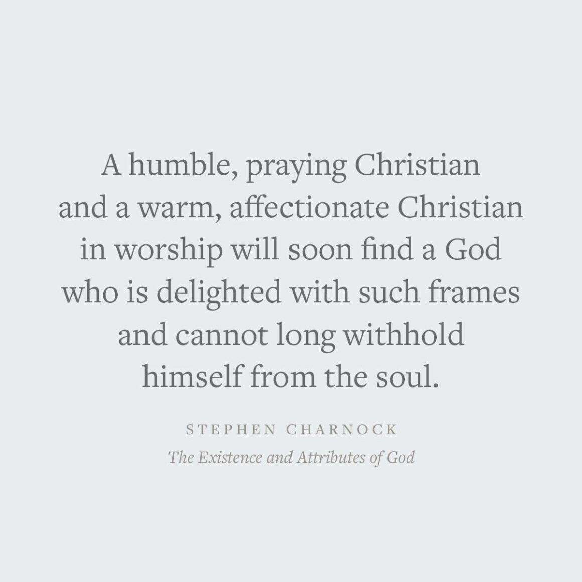 The Legacy of Stephen Charnock's 